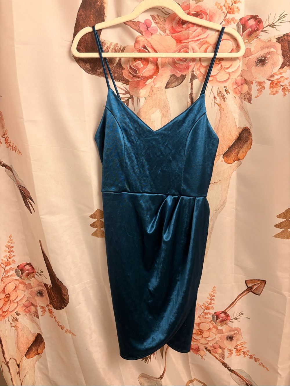 Medium lulus teal Spaghetti-Strap Dress